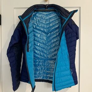 Blue and Black Puffer Jacket